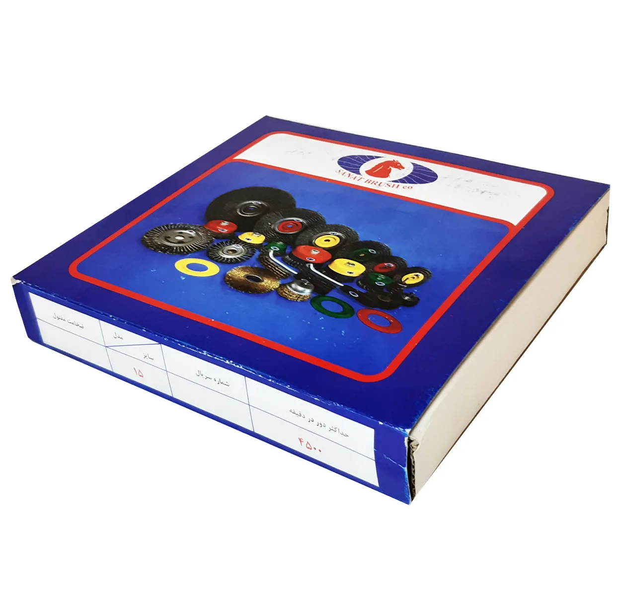فرچه سیمی تخت صنعت براش مدل HT -00150 سایز 150 میلی متر