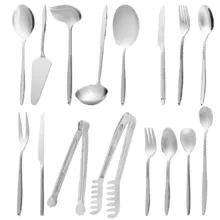 سرویس قاشق، چنگال و کارد استیل 151 پارچه 30 نفره کابان مدل 166