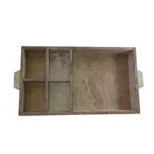 سینی دسته دار مدل مقسم کد 059 سایز 40×28 سانتی متر
