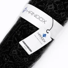 فرش ماشینی 1000 شانه هانوکس زمینه طوسی حاشیه چند رنگ مدل مدرن کد HAM.974.4