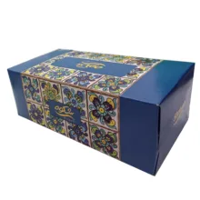 دستمال کاغذی 300 برگ شکوه مدل رنگارنگ مجموعه 5 عددی