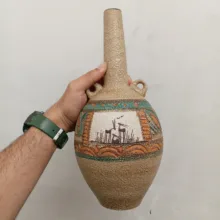 گلدان سرامیکی مدل پتینه کاری