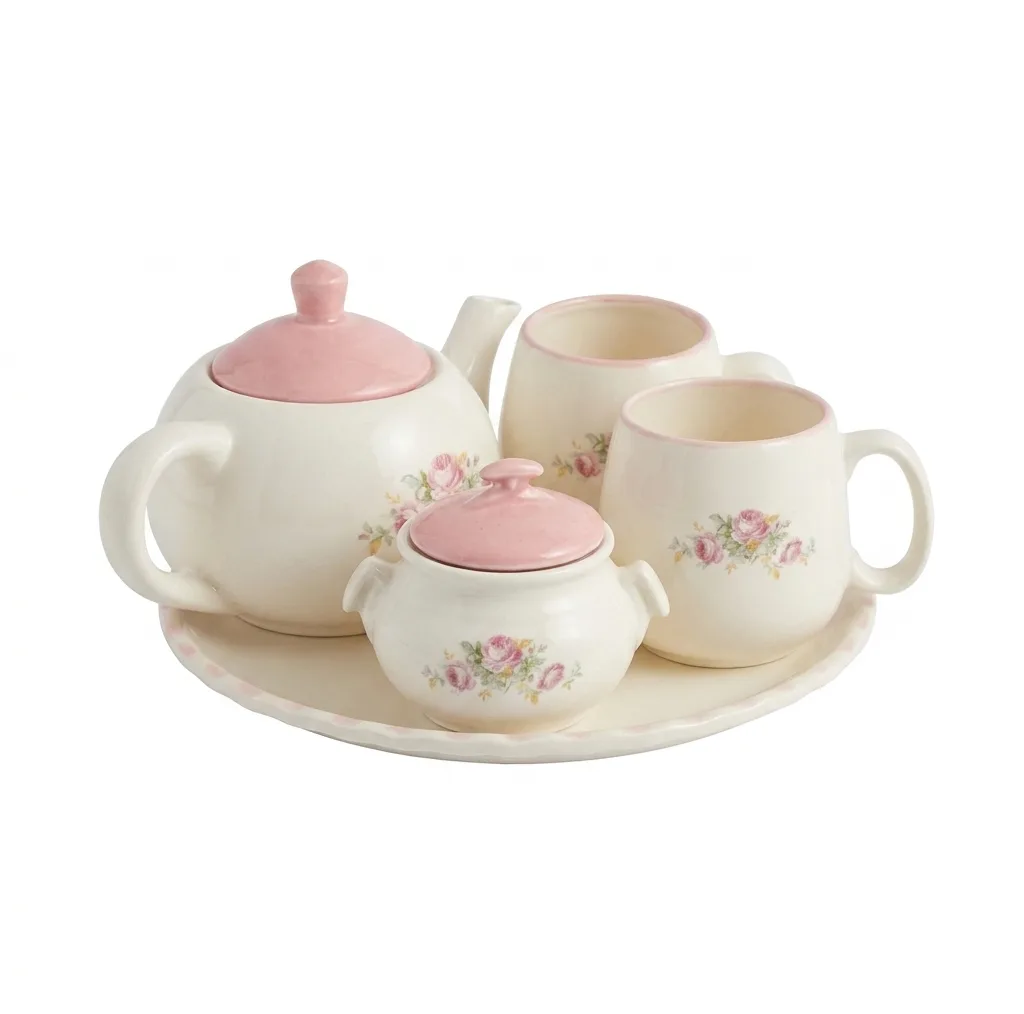 سرویس چای خوری 7 پارچه 2 نفره مدل گل گلی کد X_1123002