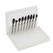 فرز چوب ساب الماسه مدل شیار باز کد YP-3MM-010 مجموعه 10 عددی