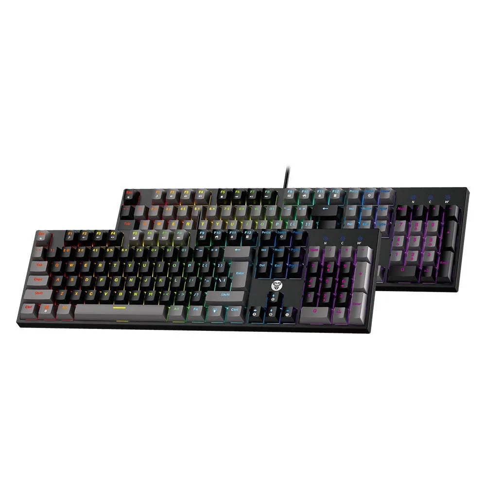 کیبورد گیمینگ فنتک مدل ATOM104 MK886V2Redswitch