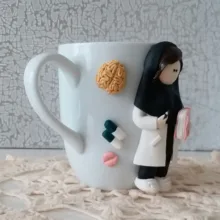 ماگ سرامیکی مدل دختر روانشناس کد 01025