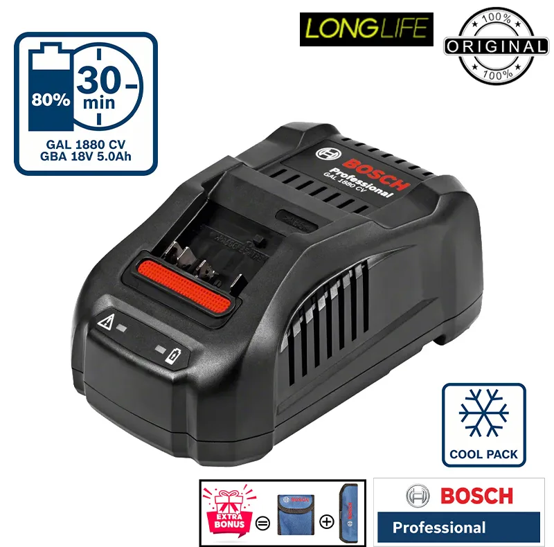 پیچ گوشتی شارژی چکشی 18 ولت بوش مدل هوشمند GSB 18 V -110 C Brushless Motor (5Ah)