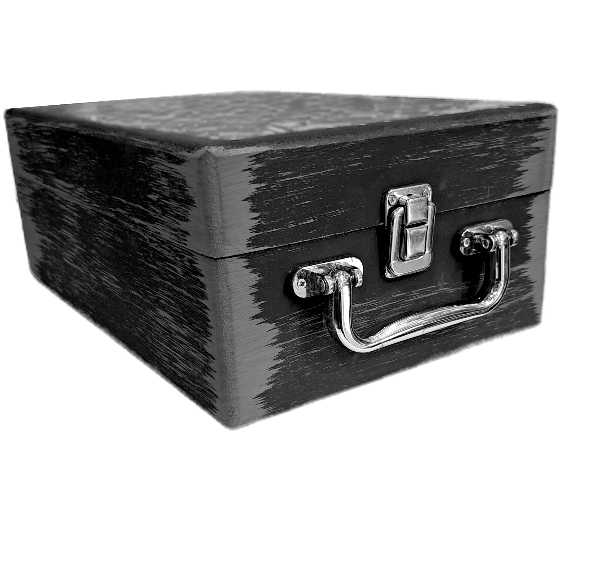 جعبه هدیه چوبی مدل چمدان طرح بهاری کد WS768