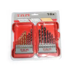 مته چوب و فلز و الماسه تام مدل AJ-W/M/A-123074 مجموعه 16 عددی