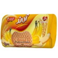 بیسکویت 400 آوند با طعم موز و تزیین شکر – 360 گرم