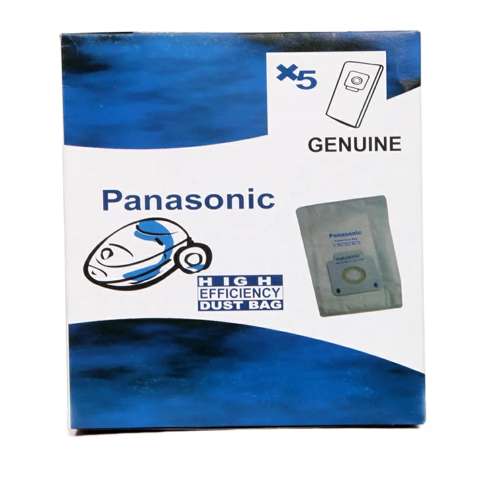 پاکت جاروبرقی مدل GENUINE کد B- PANASONIC بسته 5 عددی مناسب برای جارو برقی پاناسونیک