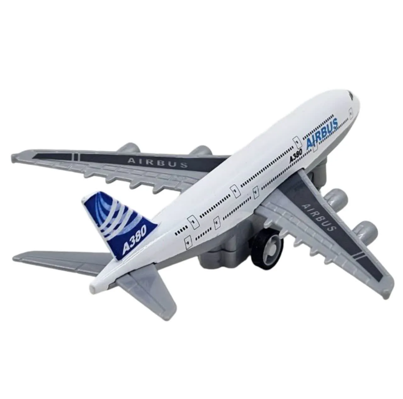 هواپیما بازی ناب سل مدل ایرباس A380 فلزی عقب کش کد AIRBUS A380 AIRCRAFT NAAB002