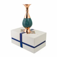 گلدان فیروزه کوبی صنایع دستی اریسا مدل بسته بندی کد 25