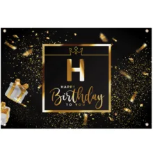 بنر تم تولد مدل حرف H کد 2001