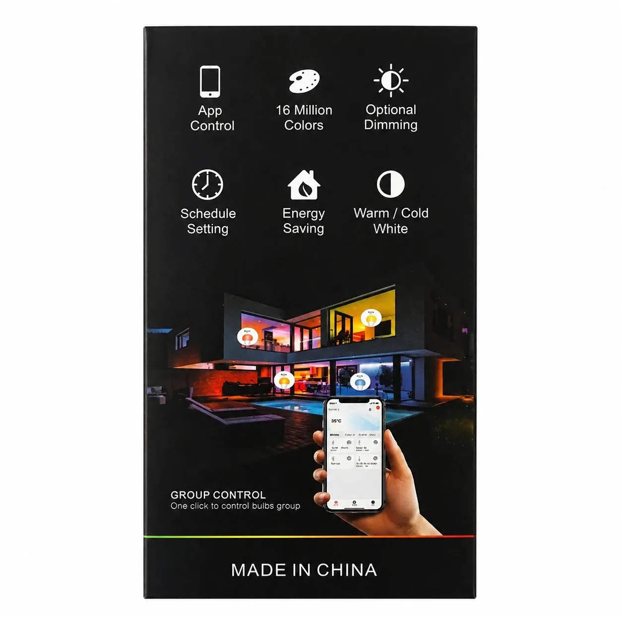 لامپ ال ای دی هوشمند 6 وات مدل smart led bulb پایه E27