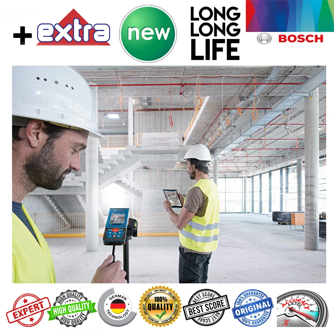 متر لیزری بوش مدل ISO NORM 16331-1 کد GLM 100-25 C