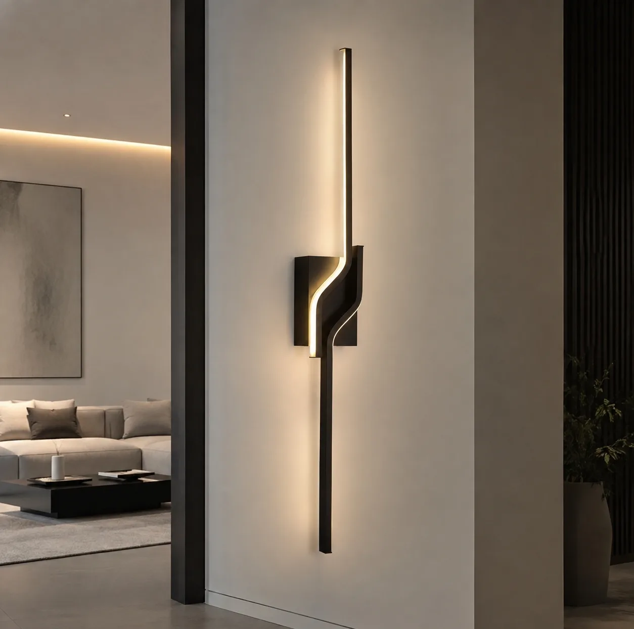 چراغ دیواری LED مدل وندا دو شعله