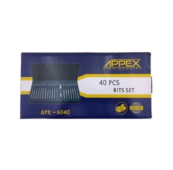 آچار بکس اپکس مدل AJ-APX-6040 مجموعه 40 عددی