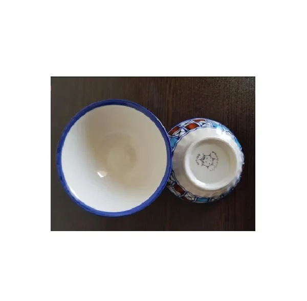 کاسه چينی ميبدمرواريدمدل شطرنجی بسته 6عددی