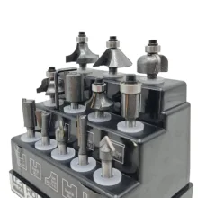 تیغ اوور فرز صنعتی پلاتینیوم مدل YP-SHEFT6MM مجموعه 12 عددی