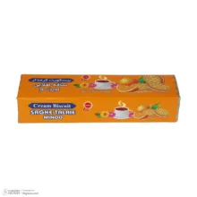 بیسکویت کرمدار ساقه طلایی با طعم پرتقال مینو - 192 گرم