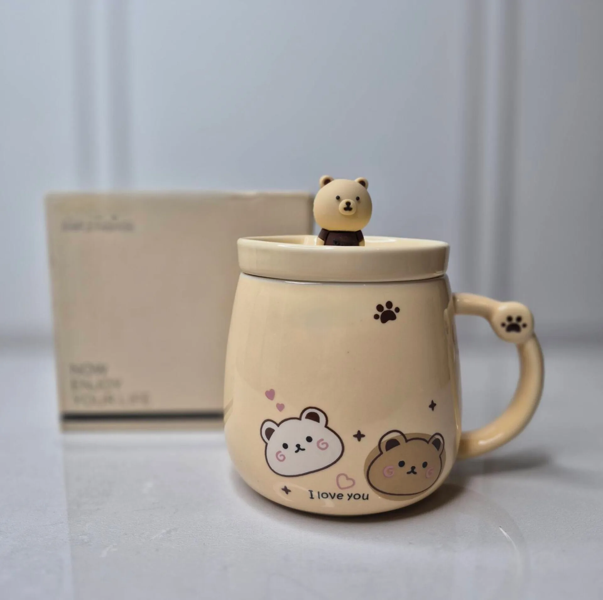 ماگ طرح خرس عاشق مدل Cute Bear