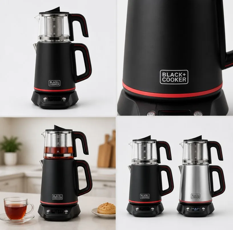 چای ساز روی هم بلک کوکر مدل BC-020