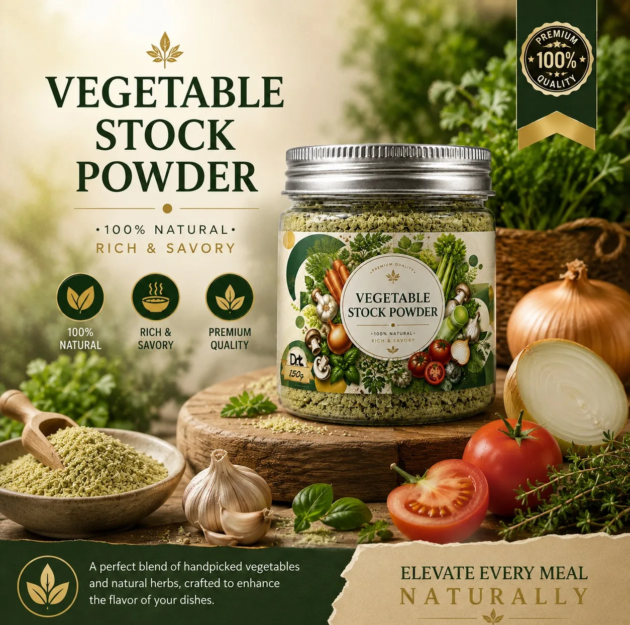 ادویه گوشت، ادویه مرغ، ادویه ماهی و چاشنی سبزیجات دکترتی - 620 گرم