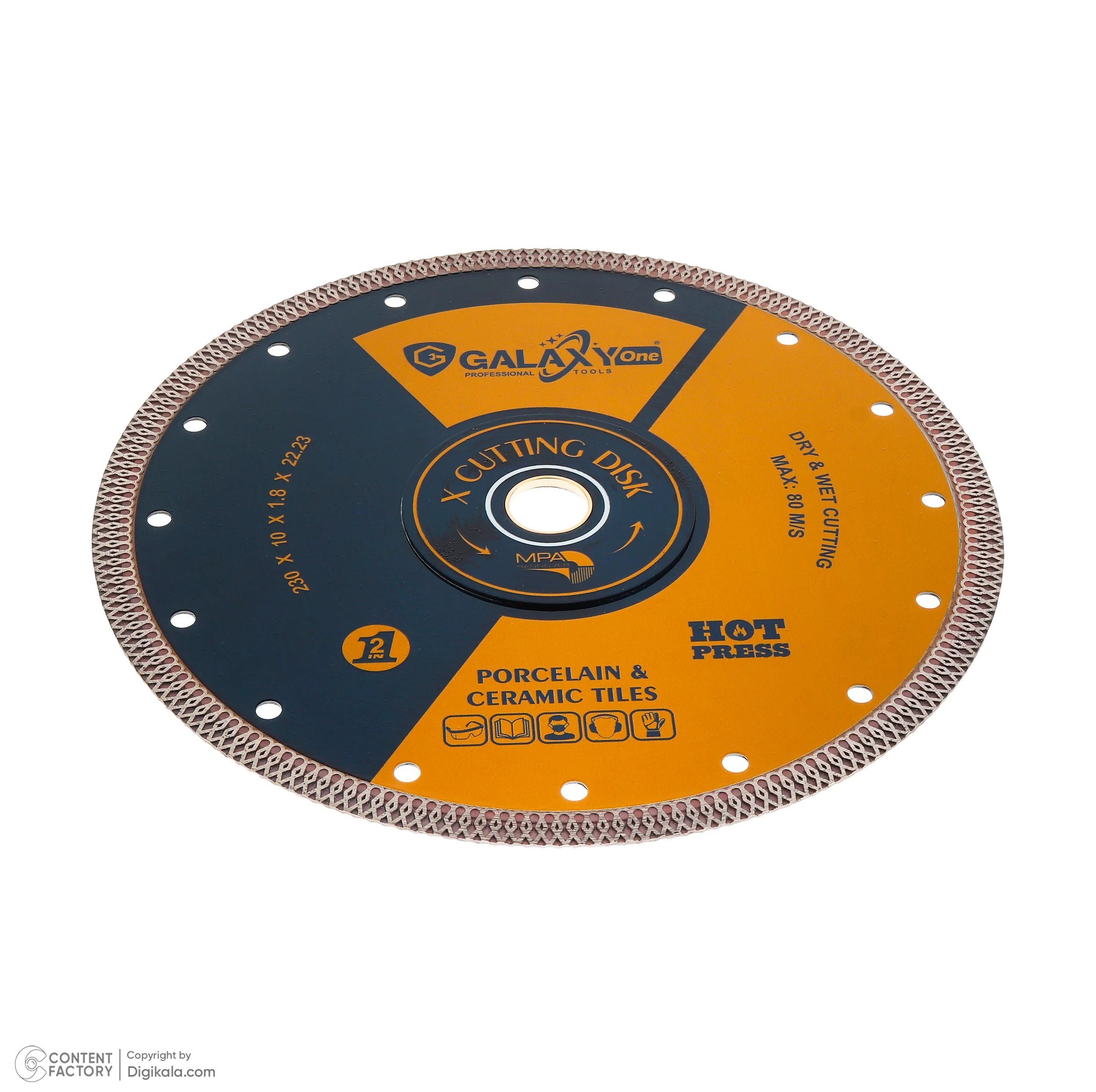 صفحه برش پرسلان گلکسی وان مدل PR230-X سایز 230 میلیمتر