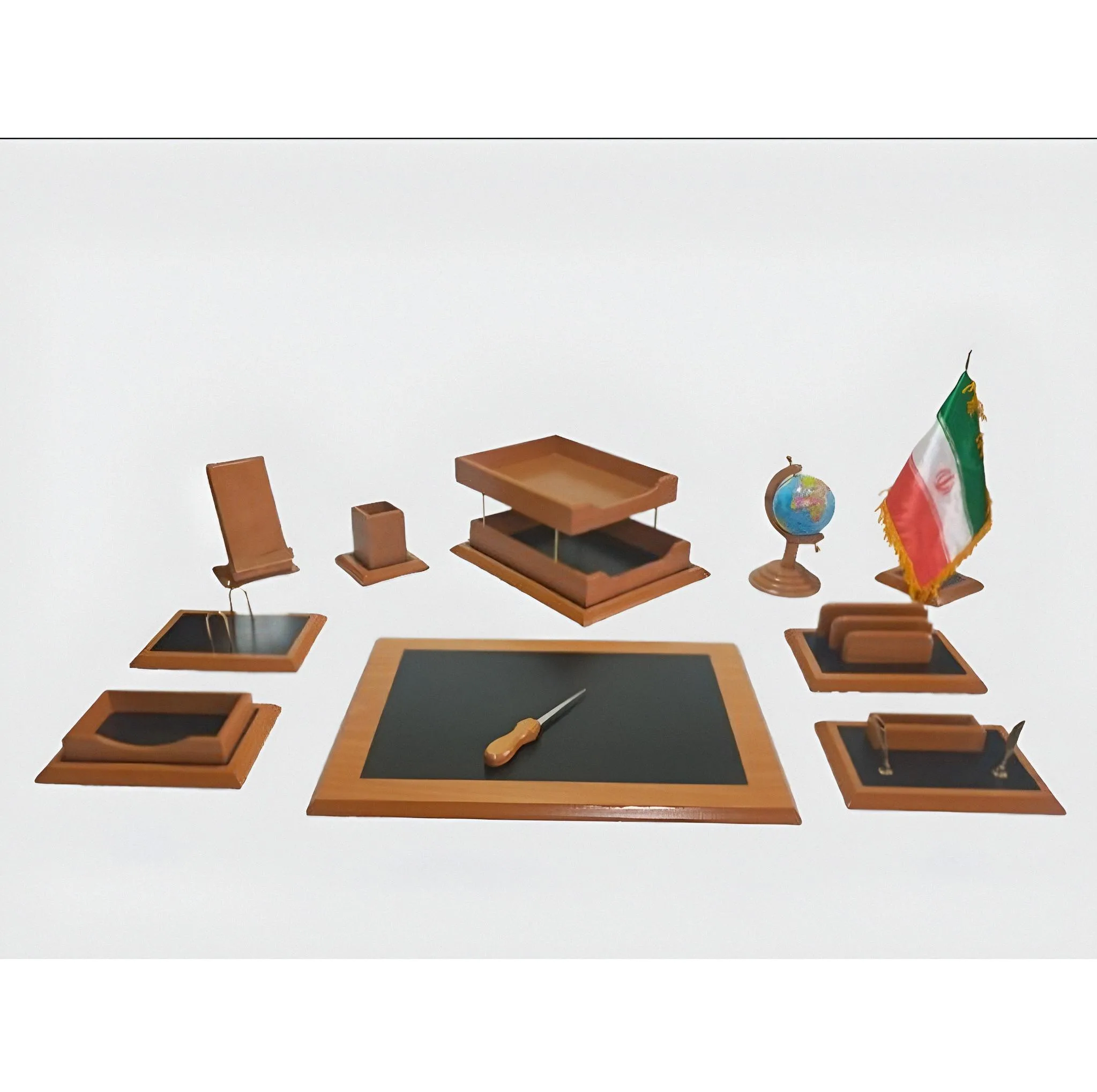 ست لوازم اداری رومیزی مدل MN-9 مجموعه 11 عددی