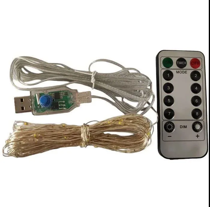 ریسه ال ای دی مدل ریموت دار USB کد 345 طول 10 متر