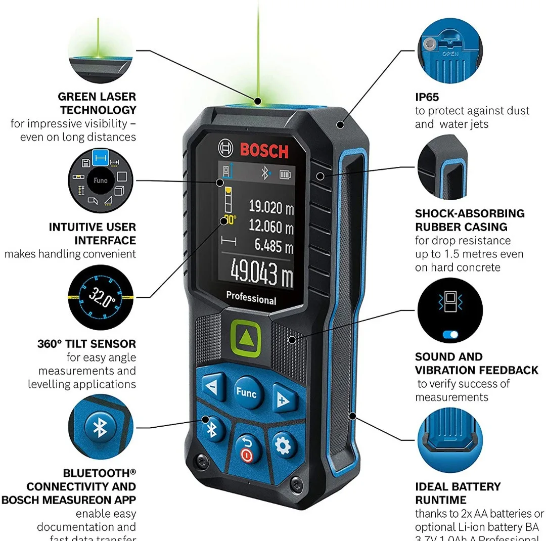متر لیزری بوش مدل GLM 50-27 CG