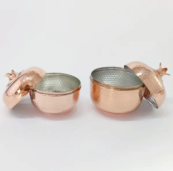 قندان مسی کد HS84 بسته 2 عددی