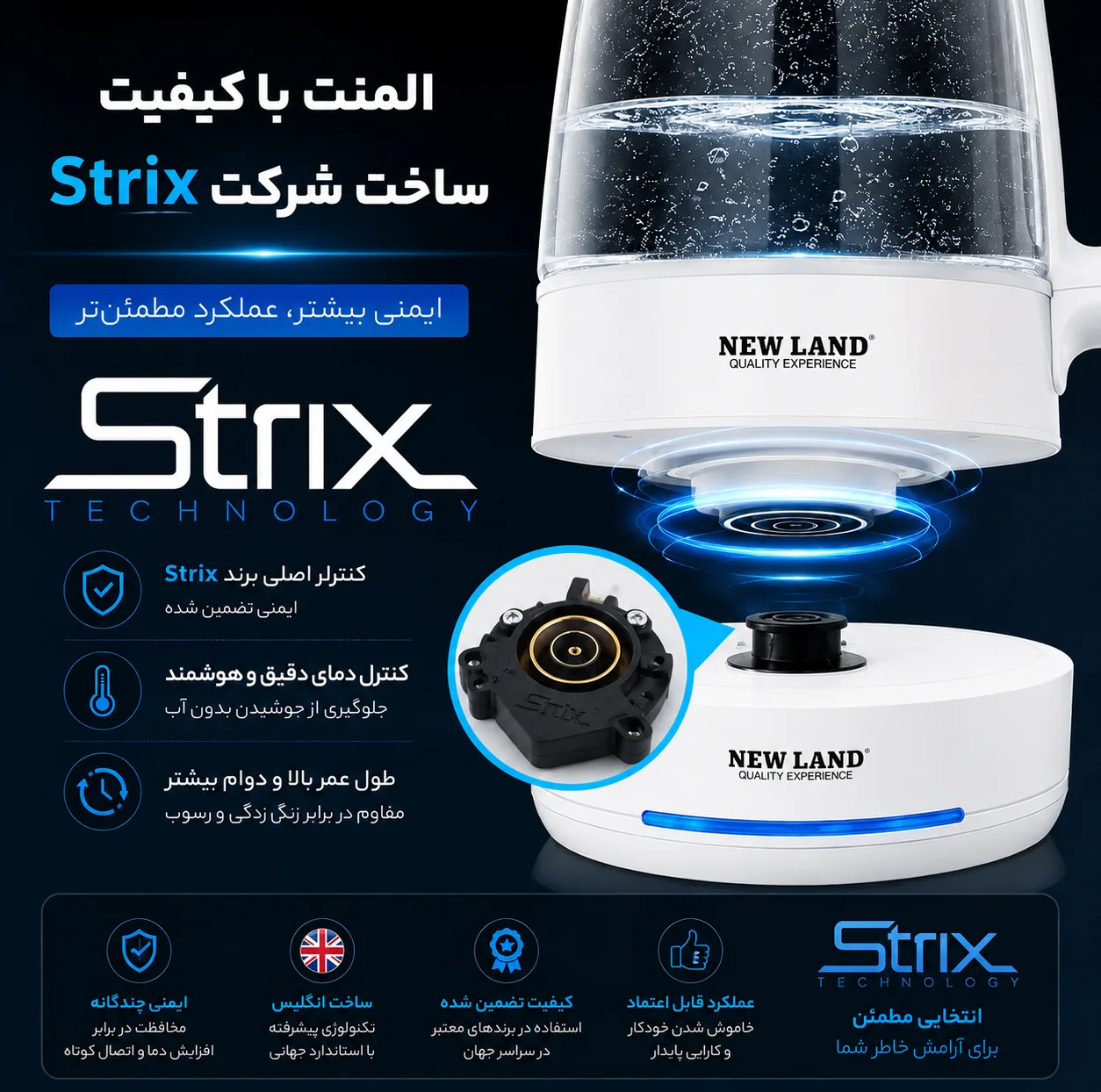 چایساز روی هم نیولند مدل NL-2918BL-NL-2917BS-NL-2919WH