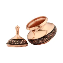 قندان مسی مدل الماس تراش کد 25