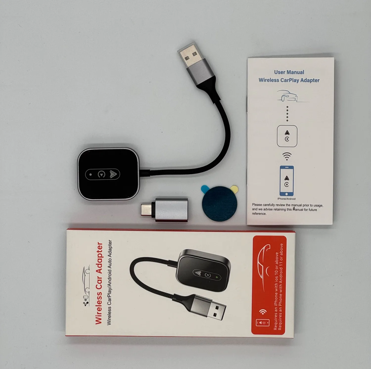 کارپلی و اندروید اتو مدل Carplay/Android Auto به همراه مبدل USB به Type-C