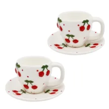 سرویس قهوه خوری 4 پارچه دو نفره مدل گیلاس کد 2423P4xalb