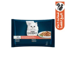 پوچ گربه گورمت مدل Perle Fine Cuts in Jelly Multipack وزن 85 گرم بسته 4 عددی