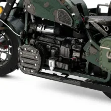 پازل سه بعدی فلزی رنگی 193تکه برند پیسکول مدل 750 motorcycle مناسب رده سنی +16