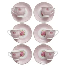 سرویس قهوه خوری 12 پارچه 6 نفره کاراجا مدل Rose