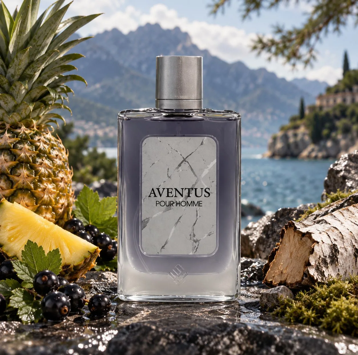 ادو پرفیوم مردانه وودی سنس مدل Aventus با رایحه تند و خنک حجم 100 میلی لیتر