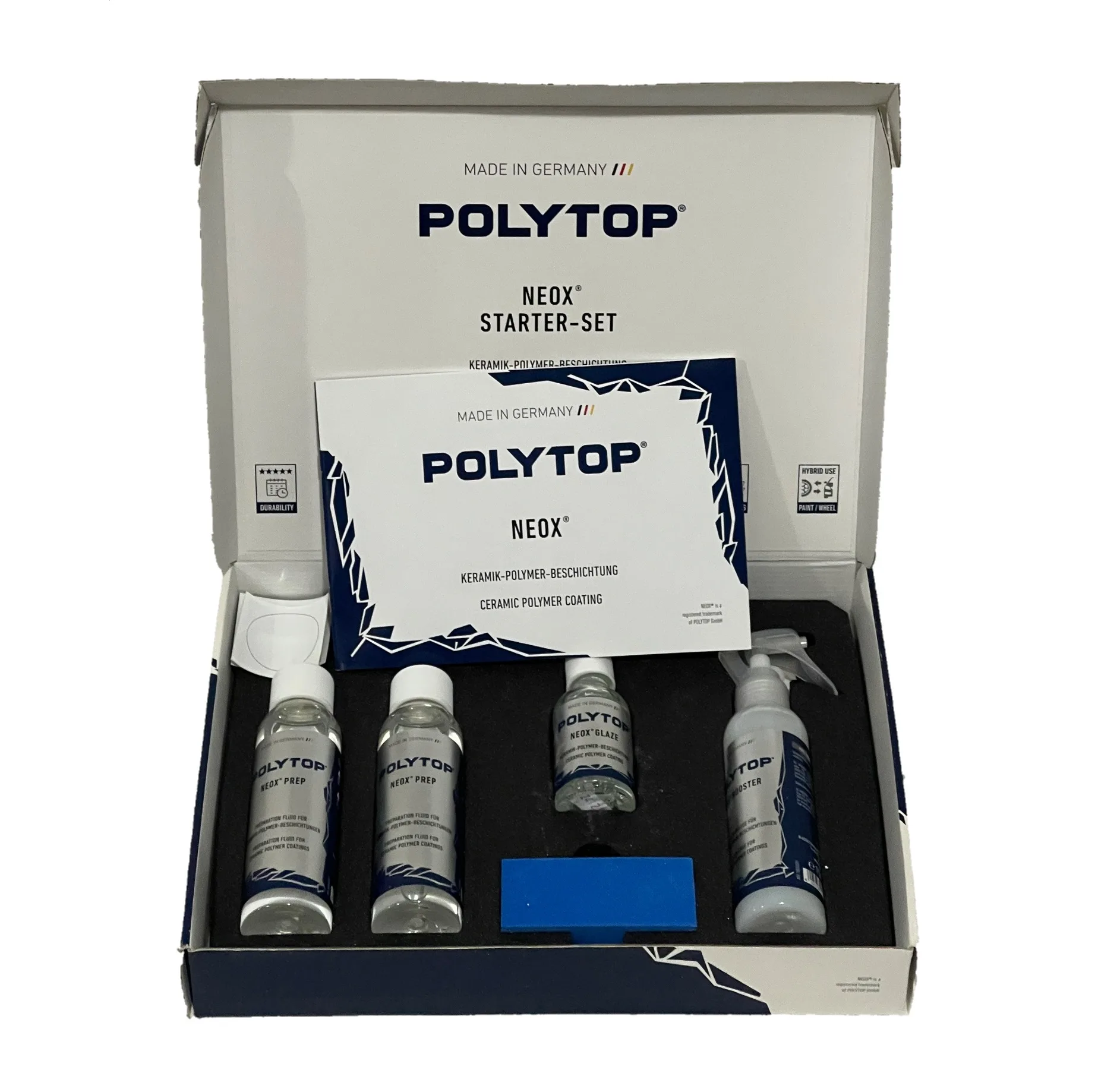 کیت نانوسرامیک خودرو پولیتاپ مدل Neox Ceramic Polymer Coating Starter Kit وزن 1000 گرم بسته 6 عددی