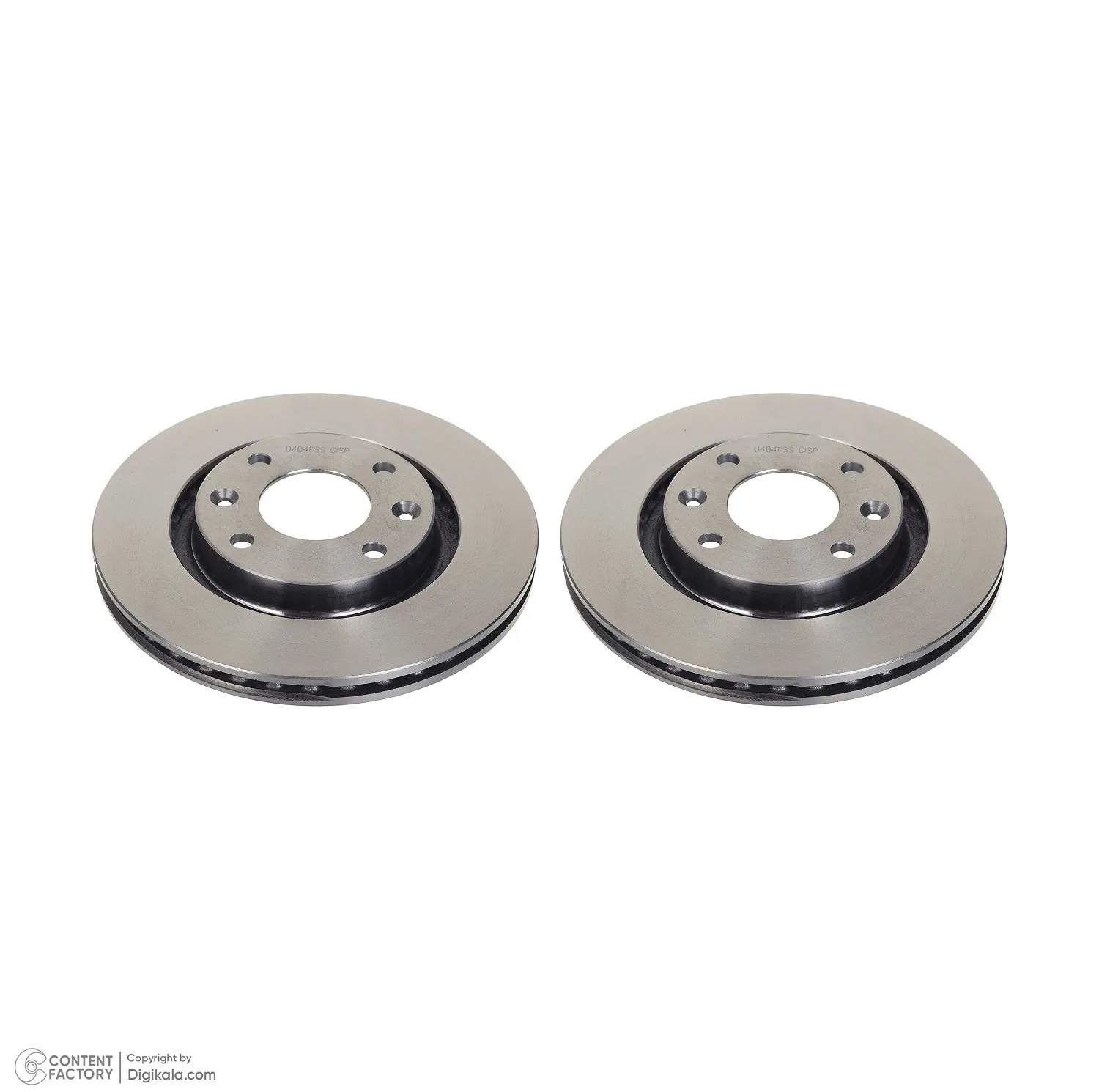 دیسک چرخ جلو جی آی اس پی کد 259715 مناسب برای پژو 206 تیپ 5 و 6  بسته دو عددی