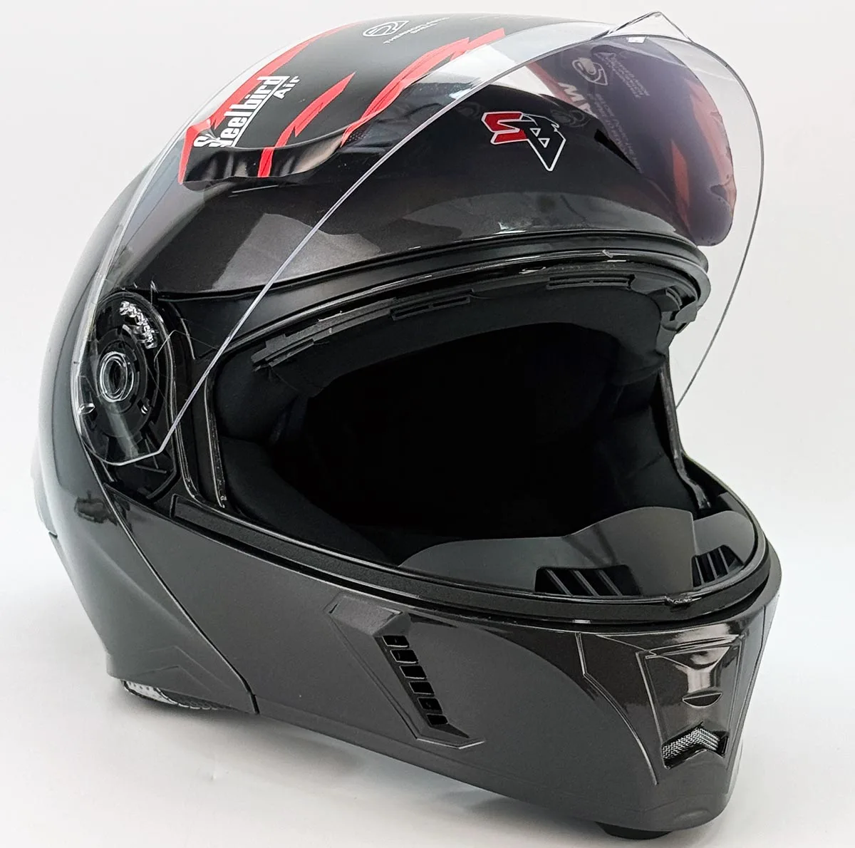 کلاه کاسکت فک متحرک استیل برد مدل Predator کد 2376