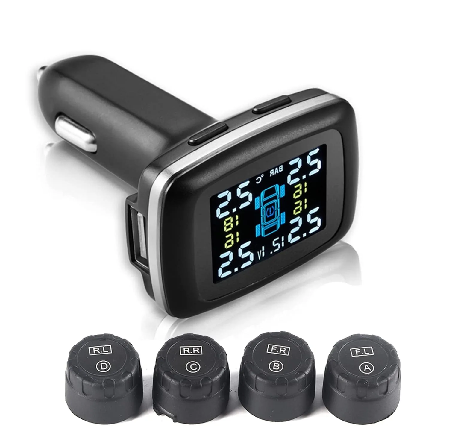 نمایشگر فشار باد لاستیک خودرو مدل Haofynxi9tpdg53