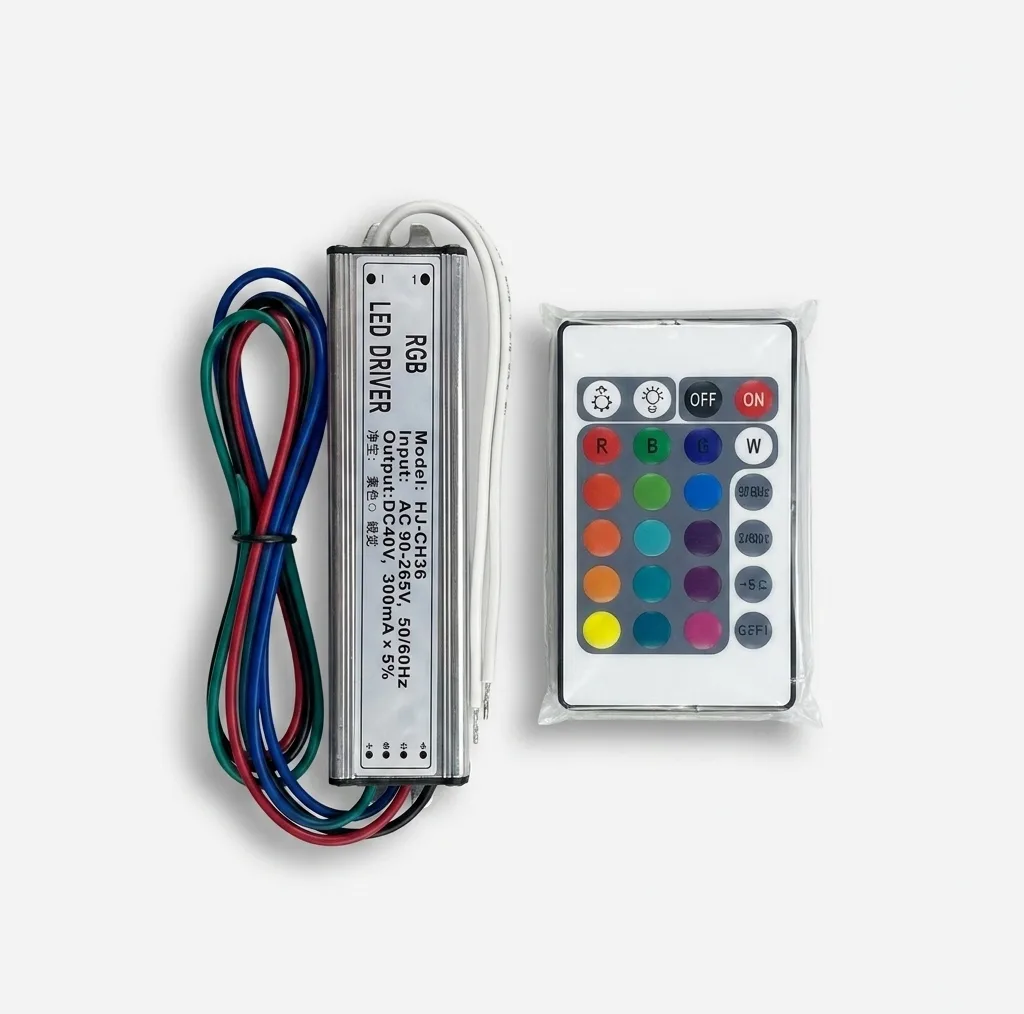 درایور ال ای دی 36 وات مدل RGB کنترلدار کد HJ-CH36