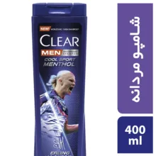 شامپو ضد شوره مو کلییر سری قهرمانان مدل Cool Sport Menthol مناسب برای انواع مو حجم 400 میلی لیتر