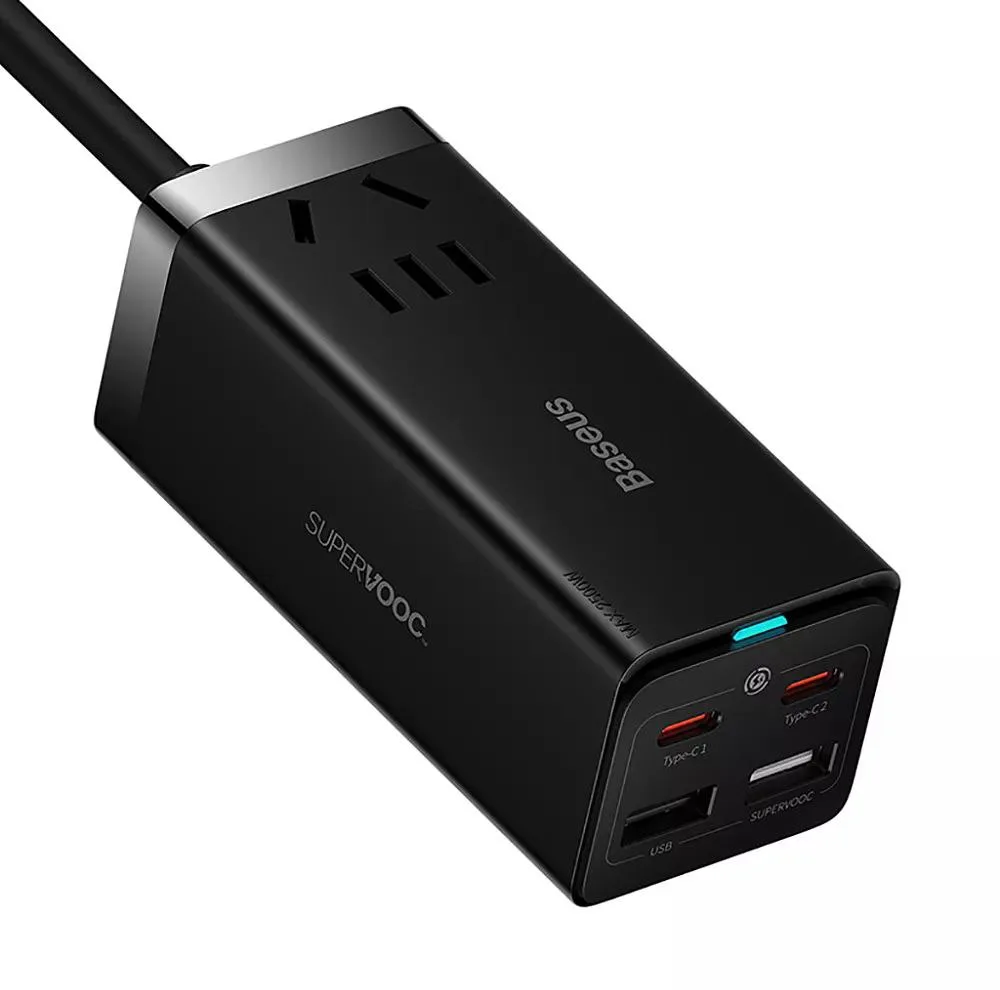 شارژر رومیزی باسئوس مدل Power Combo 65W به همراه کابل USB-C
