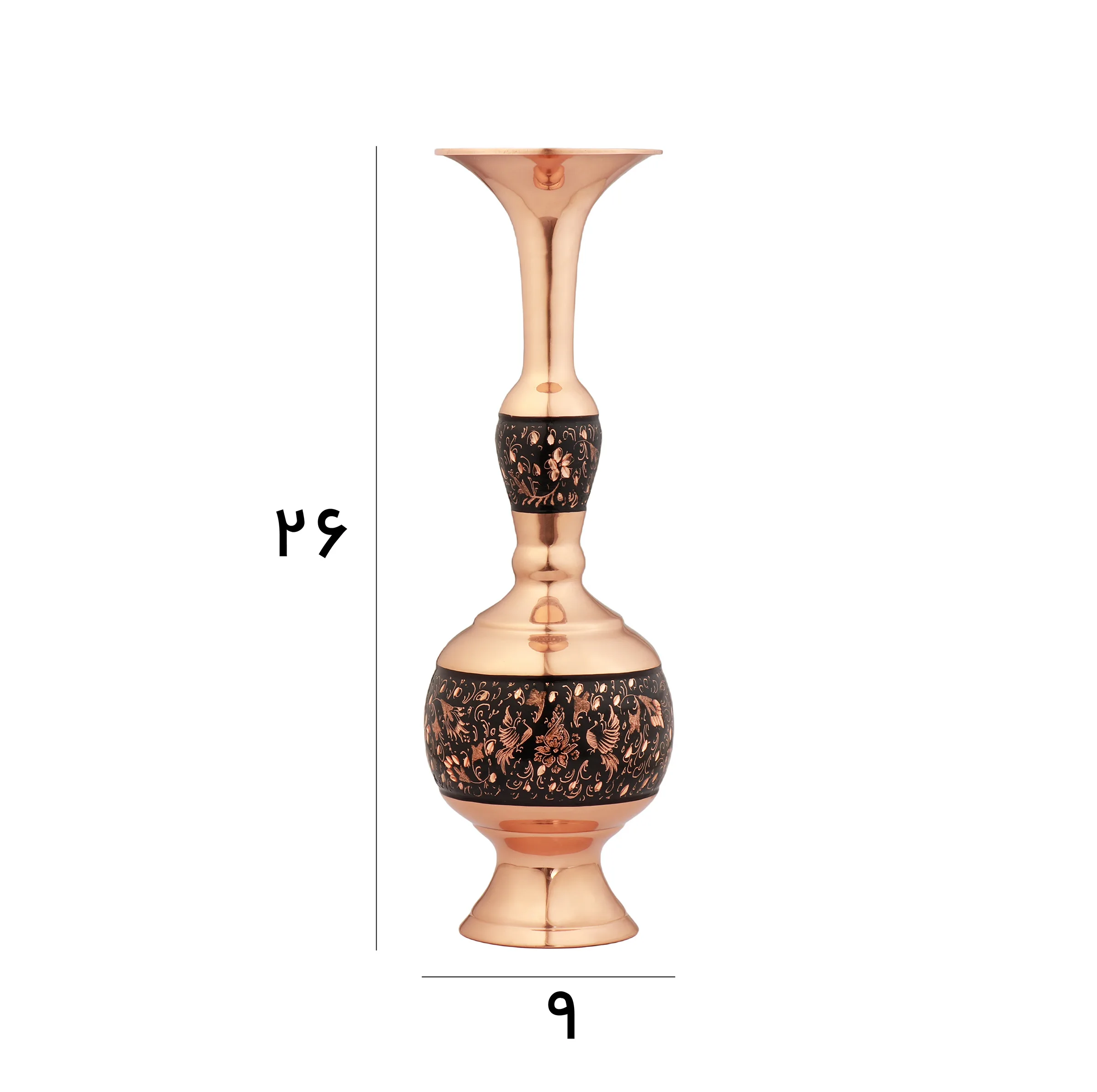 گلدان الماس تراش مدل گیلاسی کد 25