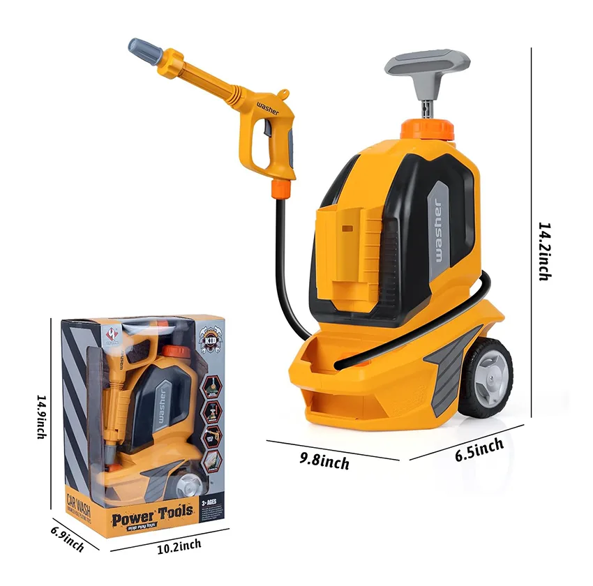 ست اسباب بازی مدل کارواش پمپی طرح power tool کد 017
